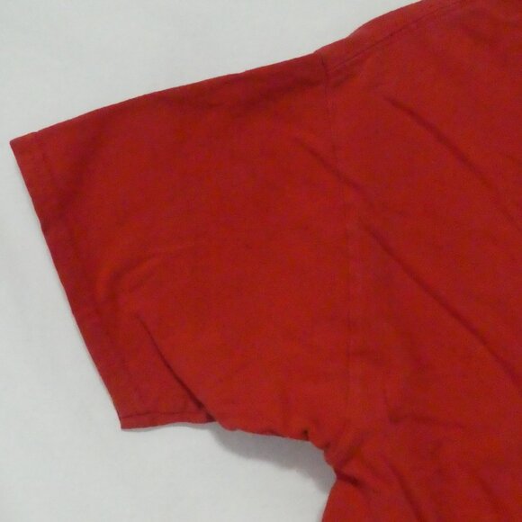 GILDAN | youth xl - extra large | Solid Red Cotton Tee / T-Shirt - Picture 8 of 12